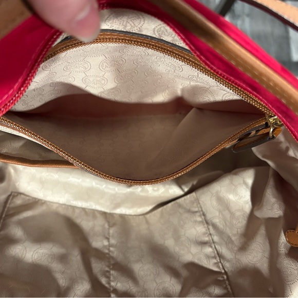 Michael Kors Red Tote Bag - Picture 6 of 8